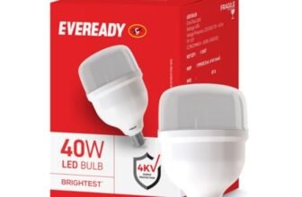 EVEREADY 40W LED Hammer Bulb, B22 Base, Cool Day Light (6500K)