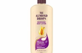 Bajaj Almond Drops Nourishing Body Lotion With Almond Butter | 72 Hr Moisture Retention | Enhances Skin Glow | Improves Skin Barrier | For All Skin Types | 400 ML