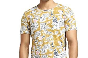 JACK & JONES Slim Fit T-Shirt(167814201_Golden Yellow_M)