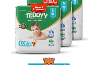 TEDDYY Easy Diaper pants with 3x Faster absorption and Rash protection Pant Diapers – S(234 Pieces)