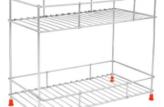 GLUN® Heavy-Duty 2-Tier Automotive Storage Rack, Metal Garage Organiser Shelf for Car Tools, Spare Parts, Cleaning Supplies & Workshop Utility Stand, Rust-Resistant Multi-Purpose Storage Accessories
