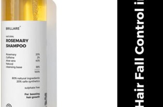 BRILLARE 6% Rosemary Shampoo with 2% Caffeine for Hair Growth & Hair Fall Control(100 ml)
