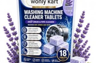 Washing Machine Cleaner Tablets (18Tablets) | Drum & Pipe Deep Cleaner | Lavender Scent | Removes Odour, Limescale & Residue | For Front Load & Top Load Fully Automatic Washing Machines