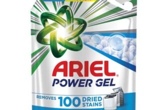 Ariel Power Gel Liquid Detergent for Top Load & Semi Auto – 4kg | Removes 100 Dried Stains in 1 Wash | Faster Dissolving | Long-Lasting Fragrance | Color Protection | At the price of Powders