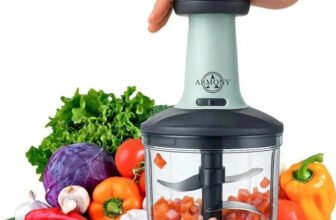 Armony by Generic Hand Push 650ML with 3 Stainless Steel Blades Vegetable & Fruit Chopper(1 Vegetable Chopper)