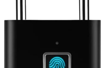 CBK Smart Lock Fingerprint Biometric Padlock with 1 Year Warranty | Keyless&Password-Free Access | Stores 20 Fingerprint | Waterproof Metal Lock for Home,Office Security