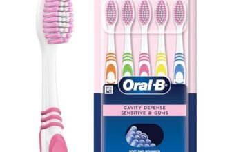 Oral-B Everyday Care Ultra Soft Toothbrush For Adults, Ultra Soft Bristles For Senstive Teeth, Tooth Brush Set, Oral B Dentist Recommended Brand (Super Saver Family Pack of 5),manual,Multi Color