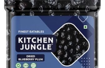 Kitchen Jungle Fresh Dried Blueberry 1kg | Sweet and Delicious | Healthy Snack, Rich in Calcium, Vitamin K, Boost Immunity