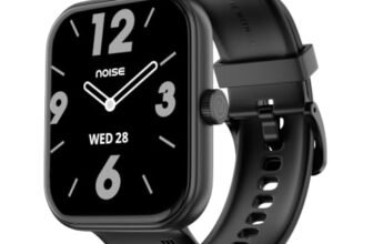 Noise ColorFit Pulse Air Square Dial Smartwatch with BT Calling, 1.85″ TFT Display, Lightweight 45g Design, Heart Rate & Step Tracking, Multi-Sport Modes, Find My Phone, Water Resistant (Jet Black)