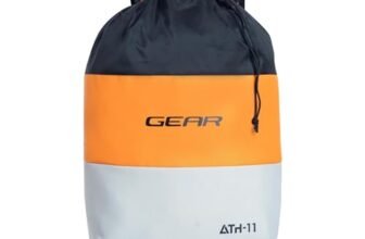 Gear Men/Women Voyager 15 Litre Small Casual Standard 2 Compartment Backpack/Daypack/Hiking Daypack/Drawstring Bag (Black-Yellow), Multicolor