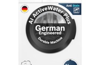 Bosch 12 kg 5 Star Front Load Fully Automatic Washing Machine, AI ActiveWater, Inbuilt heater, Antibacterial Tech, 14 Wash Programs, 66L Large Drum, SoftCare Paddle, White, WGA27400IN (2026 Model)