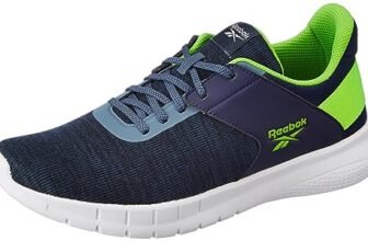 Reebok Mens Genesis Runner M Hoops Blue/Vector Navy/Lime Slime Sneaker – 9 UK (IQ7234)