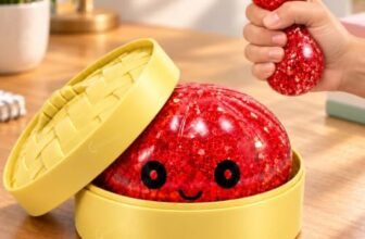 Graphene Dumpling Squishy Ball Mystery Box for Kids 3+Years Adults Silicone Sensory Fidget Toy Stress Relief Ball Squeeze Toy Cute Anti Anxiety Slime Mesh Ball Party Favor Birthday Gift Boys Girls