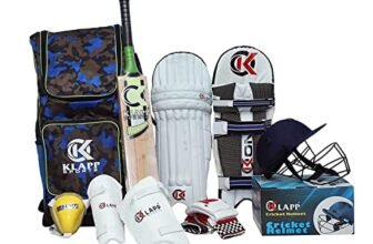 Klapp Stainless Steel Champion Cricket Kit Right Hand,Cricket Kit (Junior), Silver