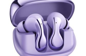 pTron Bassbuds Tango in-Ear TWS Ear Buds w/Custom EQ, 50hrs Playtime, Pristine Sound, Dual Mic, TruTalk ENC Calls, Mobile App, Wireless Bluetooth V6.0, Touch Controls, Type-C Charging, IPX5 (Lilac)