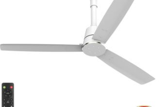 Orient Electric Proton BLDC| LED Speed Indicator Lights |BEE 5 Star Rated| Superior Air Delivery with 3 Year Warranty BLDC Motor with Remote 1200 mm Ceiling Fan(5 Star | White | Pack of 1)