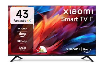 XIAOMI F Series 108 cm (43 inch) Ultra HD (4K) LED Smart Fire TV with Dolby Audio | Box Speakers | Alexa | 32GB Storage | Filmmaker Mode| Mi TV(L43MB-FIN)