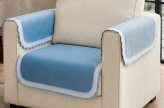 Story@Home Sofa Mat Velvet Sofa Cover 1 Seater 76×61 Cm with ArmRest Covers