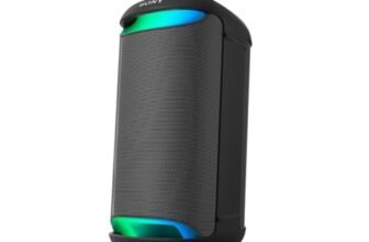 Sony New SRS-XV500 Wireless 240W Portable Bluetooth Karaoke Party Speaker |IPX4 Splash-Proof |25 Hrs Battery |Mega Bass |Built-in Power Bank |Ambient Lights |Guitar & MIC