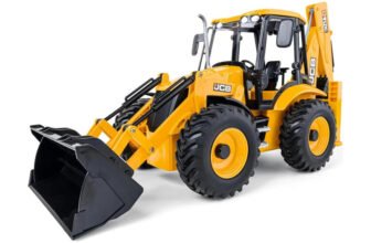 Kidzoy 2 in 1 Unbreakable Pull Back JCB Construction Loader Truck Vehicle Toy for Kids(Yellow)