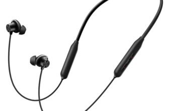 OnePlus Bullets Wireless Z3 in-Ear Neckband with 12.4mm Drivers, 3D Spatial Audio,10 mins Charge for 27 hrs Playback, 4 EQ preset, Dynamic bass Enhancement & BT5.4, Black (E307A)