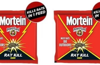 Mortein PowerGard Rat Kill Cake – 100g| Kills Rats Outdoors in One Feed | Effective Against All Types of Rats | Effective Rat Killer for Home, Car & Outdoors| Kills Rat, Mouse and Rodents (Pack of 2)