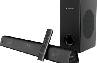 Portronics Pure Sound 106 Wired Subwoofer,HD Sound,BT5.3v 120 W Bluetooth Soundbar(Black, 2.1 Channel)