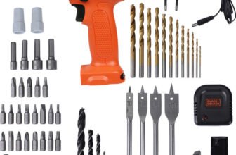 BLACK+DECKER 12-Volt Cordless /Driver with Keyless and 50 Accessories Kit CD121K50 Angle Drill(10 mm Chuck Size)
