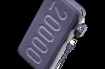 Ambrane 20000 mAh 22.5 W Compact Pocket Size Power Bank(Purple, Lithium Polymer, for Mobile, Smartwatch, Earbuds, Tablet)