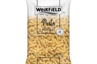 Weikfield Fusili Pasta 1Kg | Healthy Pasta Made With 100% Durum Wheat Semolina | No Maida | Rich in Protein & Fibre | Non Sticky | 100% Vegetarian | 1Kg Pouch