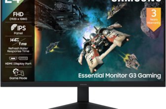 Samsung G3 Gaming Monitor 60.4 cm (24 inch) Full HD LED Backlit IPS Panel Gaming Monitor (LS24HG310EWXXL)(Response Time: 1 ms, 144 Hz Refresh Rate)