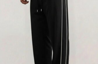 VEXUA Solid Men Black Track Pants