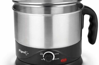 Pigeon Favourite Multi Cooker Electric Kettle(1.2 L, Silver, Black)