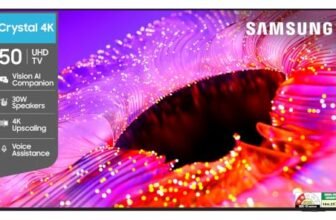 Samsung 50 inch (125cm) Crystal UHD 4K Vision AI 2026 Smart TV | 30W Speakers | 4K Upscaling | HDR10+ | 150+ Channels | 7 Years OS Upgrade | UA50UE83AHULXL
