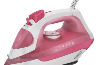 HAVELLS by Havells Tru-Steam Steam Iron with Self Cleaning Function|Vertical & Horizontal Ironing 1600 W Steam Iron(Pink)