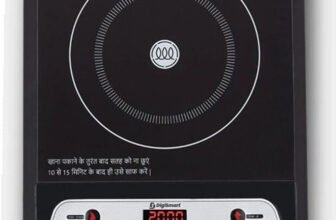 DIGISMART 2000 W Induction Cooktop Push Button(Black, Induction Cooktop Indian Menu Option Automatic power & temperature adjustment)