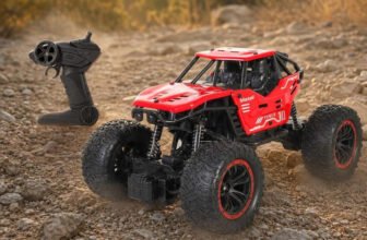 frendo Remote Controlled Rock Crawler RC Monster Truck, 2.4G, 1:18 Scale (Red)(Red)