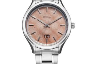 Titan Palette of Colours Quartz Orange Dial Watch for Men
