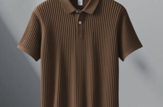 Fashion And Youth Self Design Men Polo Neck Brown T-Shirt