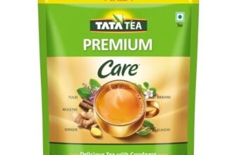 Tata Tea Premium Care Black Tea 1kg, Delicious Tea with Goodness of Tulsi, Mulethi, Ginger, Brahmi & Elaichi, Trusted Quality Tea, Loose Leaves