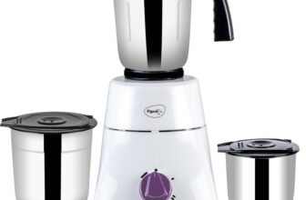 Pigeon Favourite 3 Jar 500 Watts Mixer 500 W Juicer Mixer Grinder(16086 | 3 Jars | White, Purple)