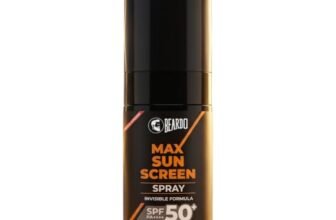 Beardo Max Sunscreen Spray SPF 50+ for Men | Invisible Formula | No White Cast | Lightweight & Non-Sticky Sun Protection | Easy Spray Application