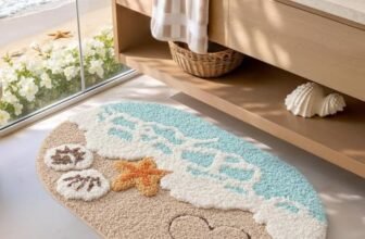 amazelo cart Bathroom Mat Shore 2000 GSM Microfiber 40x60cm Anti-Slip Door Mat Water Absorbent Machine Washable Mat for Bathroom/Bedroom/Kitchen/Floor