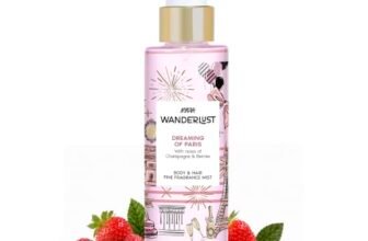 Nykaa Wanderlust Dreaming of Paris Travel-size Perfume Hair & Body Mist 100ml | Long-Lasting Fine Fragrance Mist | Champagne & Berries | Lightweight, Non-Sticky
