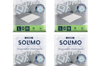Amazon Brand – Solimo Classic Disposable Underpads | Large Size | Count 40 | 90 X 60 cm | High Absorbancy | Super Soft | Unisex | for Men & Women