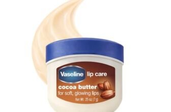 Vaseline Lip Therapy Cocoa Butter | Nourishing Balm for Soft & Glowing Finish | 72Hr Moisturization | Cocoa Butter Fragrance | 7g