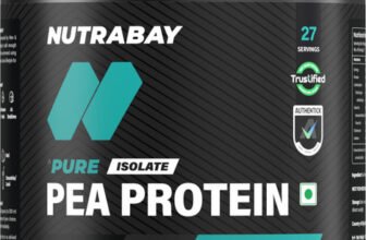 Nutrabay Pure 100% Pea Isolate Plant-Based Protein(2 pounds, Unflavoured)