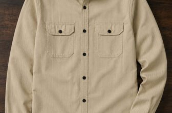 Lyphy Men Self Design Casual Beige Shirt