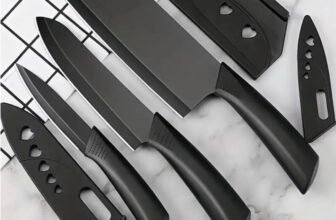 Patel 3 Pc Stainless Steel Knife Set 3-Piece Heart-Cutout Blade Guard Knife Set