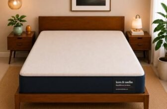 LOOM & NEEDLES Orthopedic Mattress | Dual Comfort with Hard & Soft Foam Flip Mattress | 4 Inches 2 Layered Medium Soft & Firm Support | Double Size Gadda | 72×48 Inch